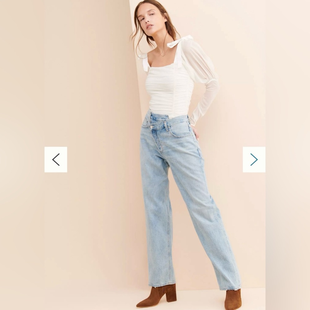 AGOLDE Criss Cross Upsized Jeans, Size 26 👖 - Picture 3 of 8